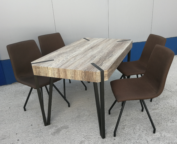 Комплект Wooden маса + 4 стола К274 - Трапезарни комплекти