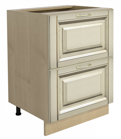 Долен шкаф с две чекмеджета "Ванила" - Модулни кухни с онлайн поръчка