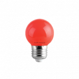 LED крушка G45 1W E27 червенa 60lm