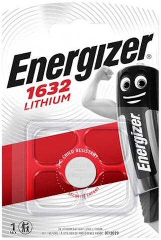 Батерия Energizer Lithium CR1632 3V 1 бр. - Батерии тип 