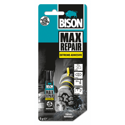 Универсално лепило Bison Max Repair Extreme, 8гр - Универсални лепила