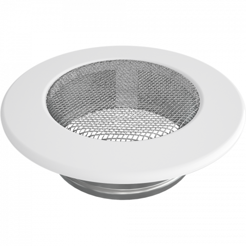 Решетка кръгла Ф100 бяла, снимка 2 - Решетки