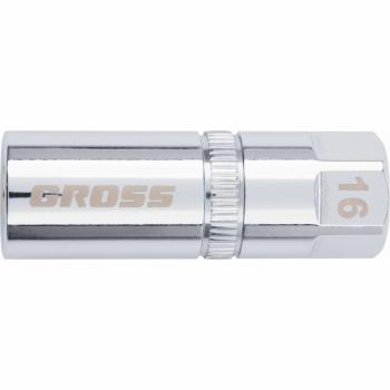 Вложка за автомобилни свещи магнитна 1/2" 16 mm GROSS - Ключове
