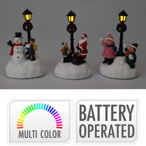 Коледен фенер 3 дизайна - Светещи фигури