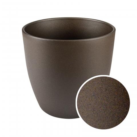 Кашпа Еми 13.5 см кафява, снимка 2 - Керамични кашпи