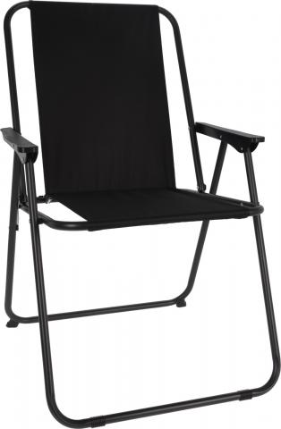 Сгъваем къмпинг стол 57X48X42CM-черен - Маси и столове