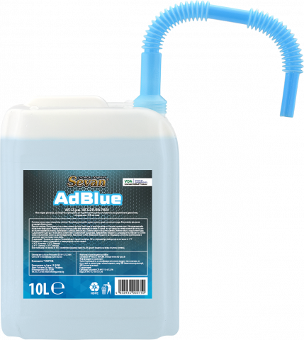Течност за третиране отработени газове "AdBlue" HDPE с дозатор 10 L - Добавки за дизелови двигатели