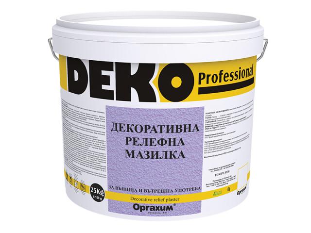 Декоративна релефна мазилка Deko Professional 25 кг - Бели релефни бои