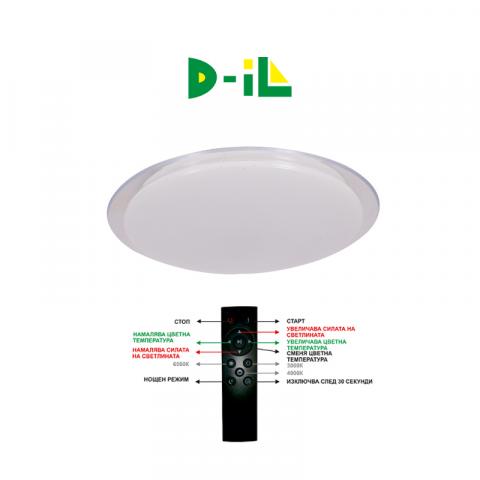 LED плафон TRANSPARENT RING 72W - Плафони