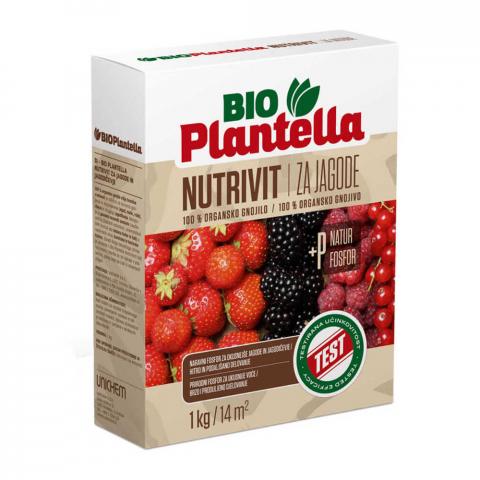Тор органичен Bio Plantella Nutrivit за ягоди и горски плодове, гранулиран 1 кг. - Почви, торове, тревни смески и градински камъни