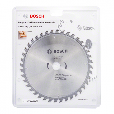 Циркулярен диск ECО WOOD 254x3.0x30 40T Bosch - Циркулярни дискове