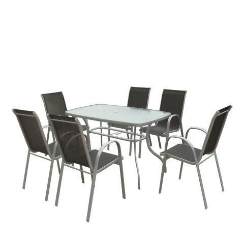 Текстиленов стол сив - Метални столове