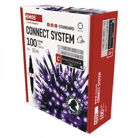LED свързваща коледна верига, 10м зелена, снимка 3 - Светеща верига