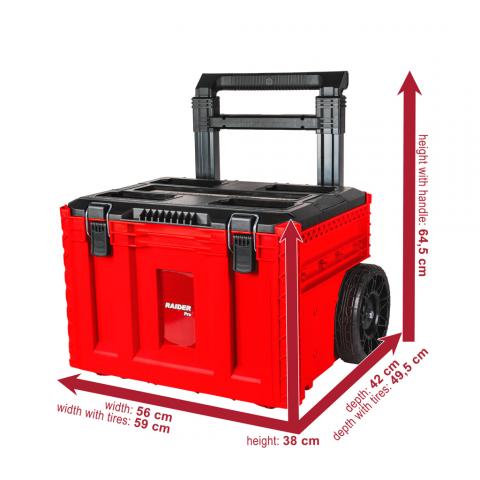 Куфар за инструменти с колела IP65 RDP-MSS1, снимка 2 - Куфари за инструменти