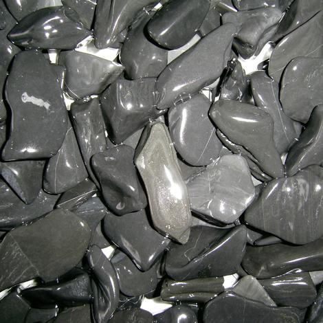 Черен мрамор 12-20мм, 25 кг - Градински камъни