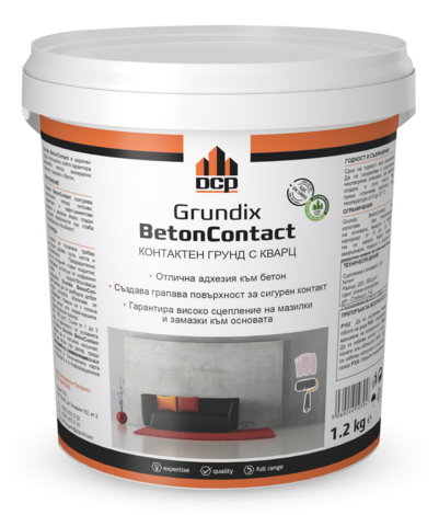 Мултифункционален контактен грунд Grundix Betoncontact 1.2 кг - Мазилки и грундове