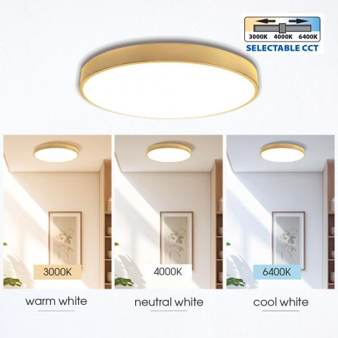 LED плафон Luka 45 W 230 V GD CCT-switch, снимка 3 - Плафони
