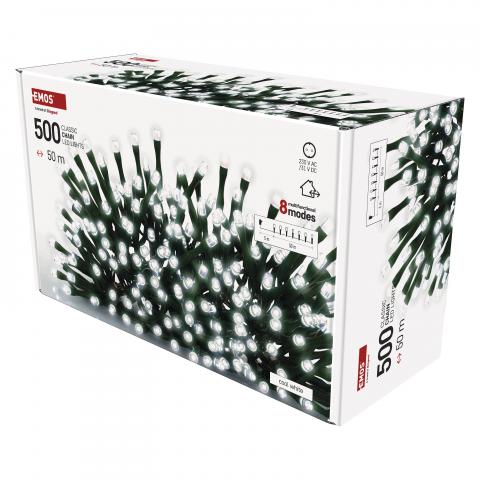 LED коледна верига, 50м студено бяло, снимка 2 - Светеща верига
