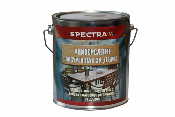 Универсален лазурен лак Spectra 2.5л, бор - Алкидни лазурни лакове