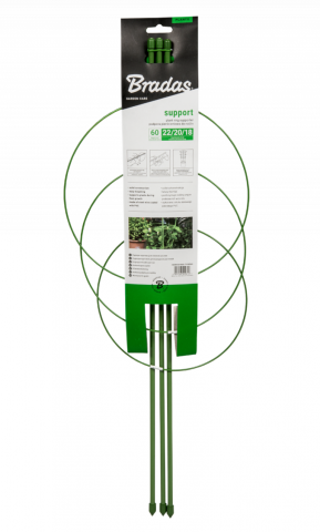 Опора за растения с три пръстена, височина 75 см, снимка 2 - Принадлежности за връзване