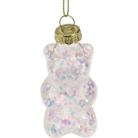 Коледна висулка мече 7 см., снимка 3 - Висулки за елхата