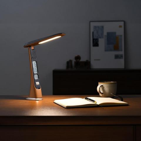 LED настолна лампа U30C wood 5W, снимка 2 - Настолни лампи