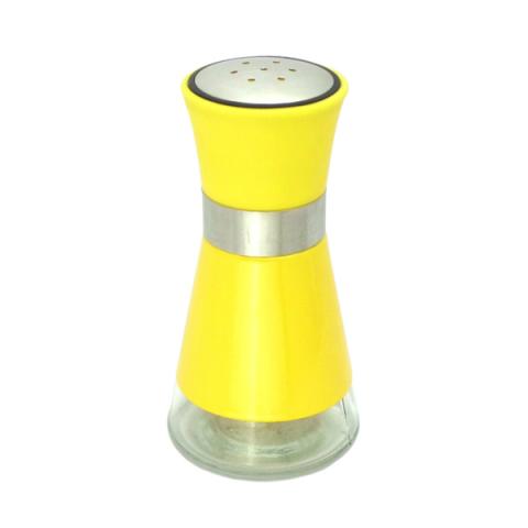 Солница 6.5x11 см, жълт - Съдове за подправки