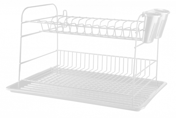 Сушилник за чинии и прибори бял 2 нива - Стационарни сушилници