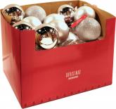 Топка 10 см сребърна 3 дизайна