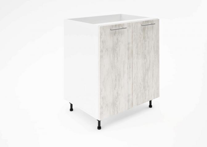Крафт D6 долен шкаф с две врати (за мивка) 70см, светло дърво - Модулни кухни с онлайн поръчка