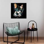 Картина Cool French Bulldog 50x50 см