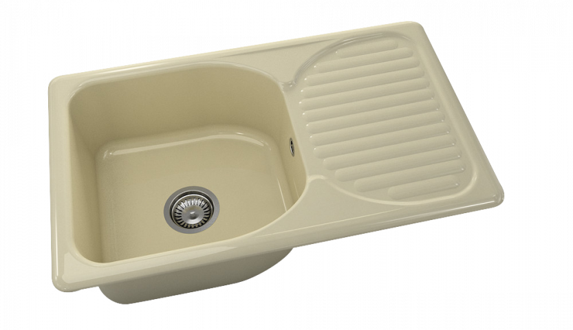 Кухненска мивка с плот Полимермрамор FAT/2150300/ 80x49 - Гранитни мивки