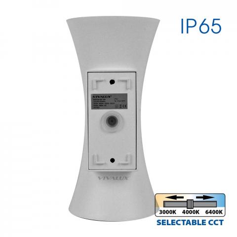 LED фасаден аплик Boston 10W 230V IP65 бял, снимка 6 - Градински лампи