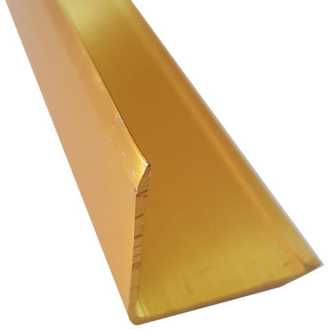 Ъглов профил 30х30мм 270см алуминиев злато полиран - Профили от алуминий и стомана