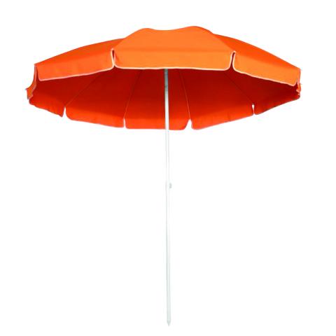 Плажен чадър, Ф250 см, H220 см, теракота - Плажни чадъри