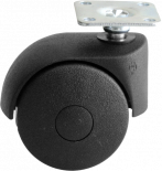 KS двойно колело черно, 40мм.