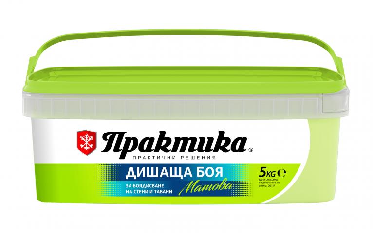 Интериорна боя Практика 5 кг ябълка - Интериорни бои