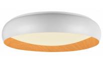 LED плафон Optonica 36 W бял/дърво