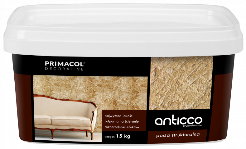 Декоративна  паста Primacol Антико 15кг - Ефектни бои за стени