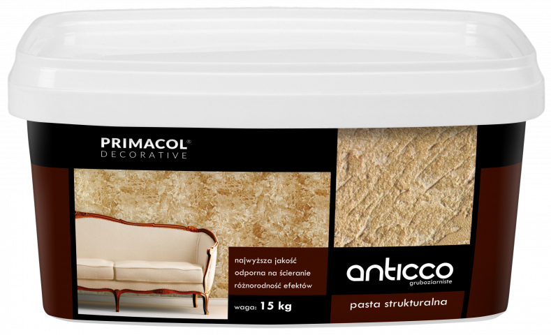 Декоративна  паста Primacol Антико 15 кг - Ефектни бои за стени