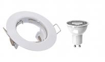 Луна стац бяла GU10+ LEDкрушка 5W 4000K