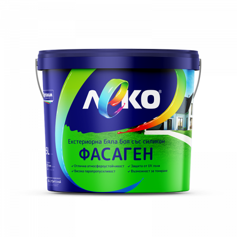 Фасаген Леко Ултра 3 л бял - Бели фасадни бои