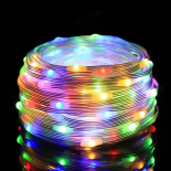 Светещ гирлянд 100 разноцветни LED лампички.