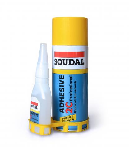 Soudal двукомпонентно секундно лепило 100+400 гр - Спрей лепила