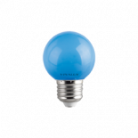 LED крушка G45 1W E27 синя 60lm