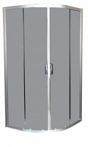 Овална душ кабина черно стъкло - Овални кабини