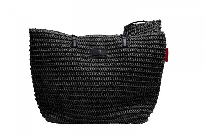 Плажна чанта Pierre Cardin 55x35 черна - Пазарски чанти