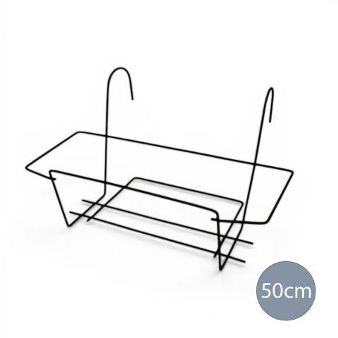 Стойка за сандъче 50 см черна - Стойки за сандъчета