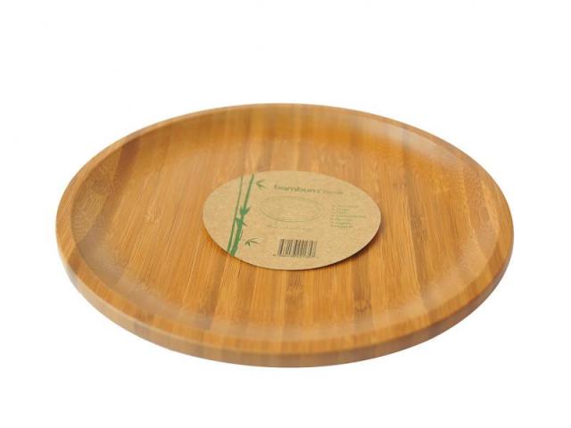 Бамбукова чиния, малка, 20 см, снимка 2 - Чинии