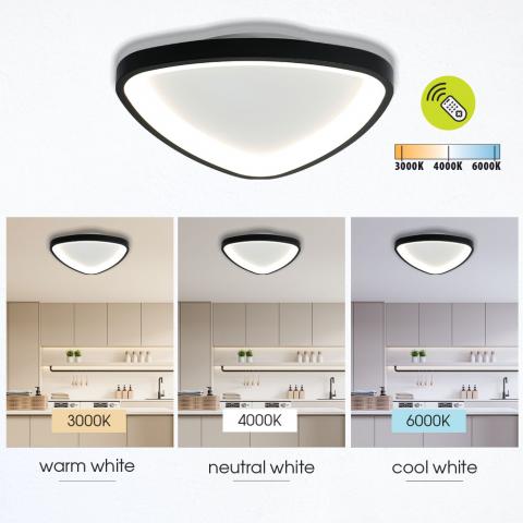 LED плафон Andromeda 230 V черен, снимка 4 - Плафони